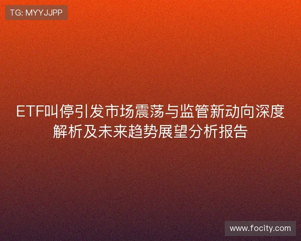 ETF叫停引发市场震荡与监管新动向深度解析及未来趋势展望分析报告